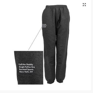 CALL HER DADDY GREY JOGGERS